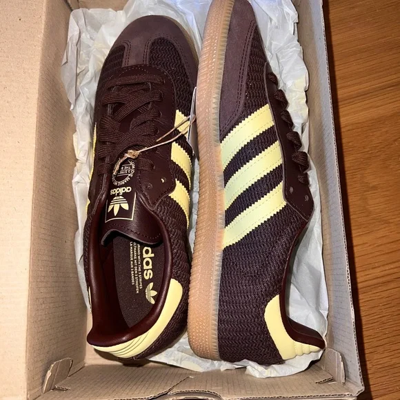 adidas Samba OG "Shadow Brown Powder Yellow" - Picture 2 of 6